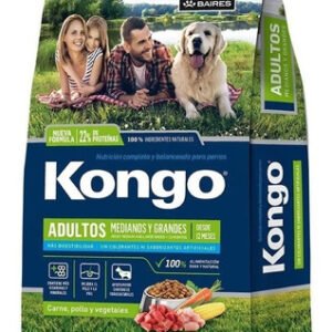 Alimento Kongo adulto razas med./gde. - balanceado